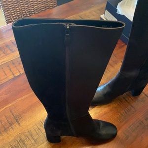 Cole Haan Leather and suede knee high womens boots